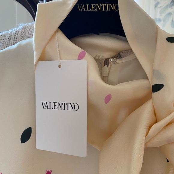 NWT Valentino SS20 Floral Silk Dress SZ 0 - Picture 7 of 7